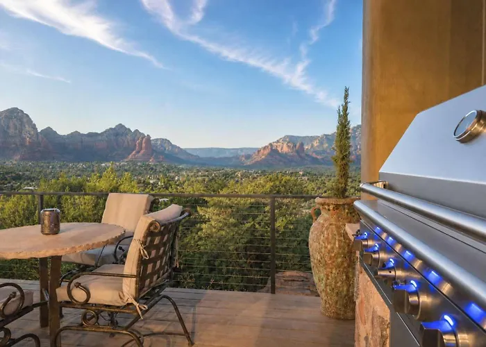 New - Tuscan Red Rock Overlook - Spectacular Views 2 Pools Waterfalls Fire Features Sauna Massage Chairs & Salt * Sedona