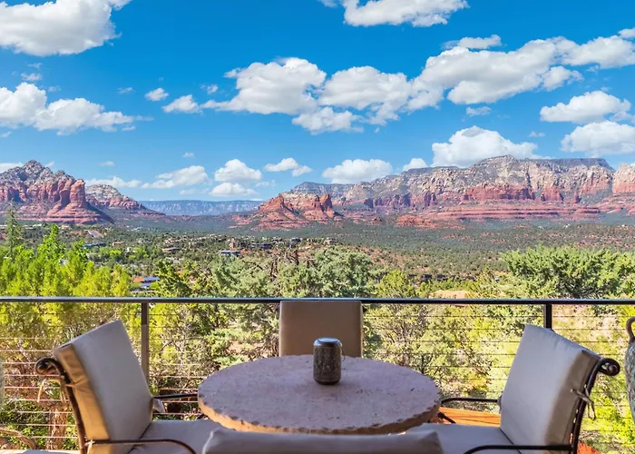 New - Tuscan Red Rock Overlook - Spectacular Views 2 Pools Waterfalls Fire Features Sauna Massage Chairs & Salt Sedona