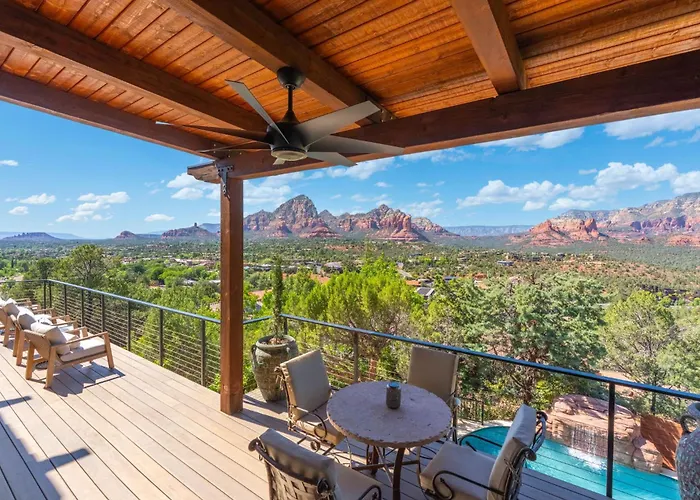 New - Tuscan Red Rock Overlook - Spectacular Views 2 Pools Waterfalls Fire Features Sauna Massage Chairs & Salt * Sedona